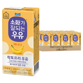 Maeil 每日 Easily Digested Milk 無乳糖香蕉牛奶 190mL 24入