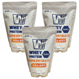 義美生醫 W PROTEIN濃縮乳清蛋白 無調味, 3包, 500g