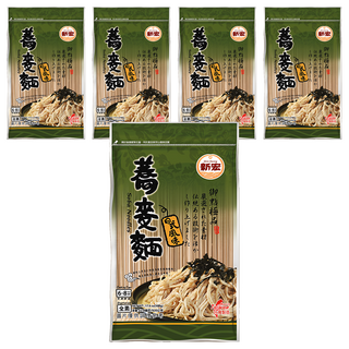 新宏蕎麥麵 - 500g, 天風味, 台灣製造, 5包