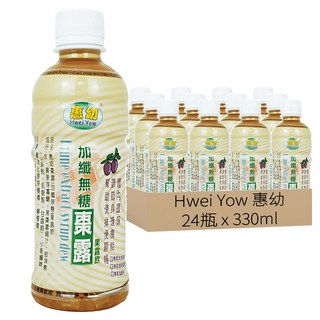 Hwei Yow 惠幼 棗露 加纖無糖 果露飲, 330ml, 24瓶