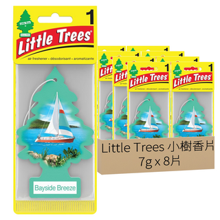 Little Trees 小樹香片 海灣微風 車用/居家/辦公室適用 持久香氣, 7g, 8片