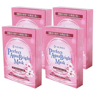 SENKA 專科 台灣公司貨 極輕透深層美白面膜, 5片, 4盒