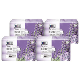 EASY CLEANER 家簡塵除 薰衣草香氛環保清潔袋3捲入 小, 15L, 4包