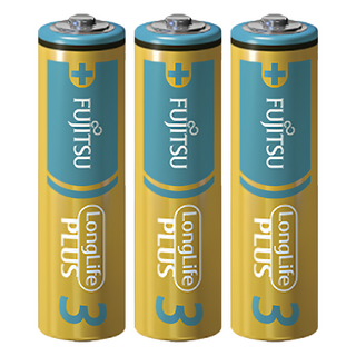 FUJITSU 富士通 1.5V 日本3號鹼性電池, LongLife PLUS, 4個裝, 3組