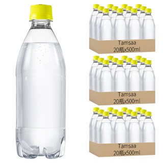 Tamsaa 無標籤氣泡水 檸檬風味, 500ml, 60瓶