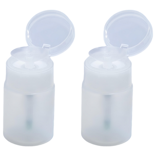 按壓分裝瓶 60ml, 透明色, 2個