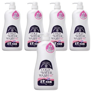 毛寶 除蟎抗菌冷洗精 添加親膚因子 柔順護膚, 1kg, 5瓶