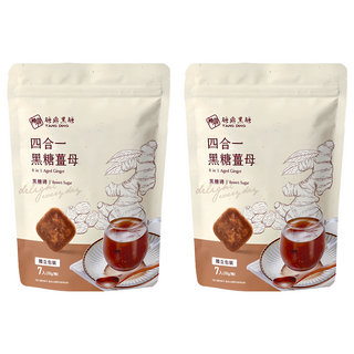 糖鼎 黑糖磚 四合一黑糖薑母 獨立包裝, 30g, 7包, 2袋