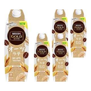 NESCAFE 雀巢咖啡 金牌 混和燕麥拿鐵, 1L, 5瓶
