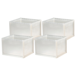 livinbox 巧拚收納箱 KD-2625 17.7L, 透明, 4個