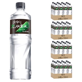味丹 多喝水 鹼性竹炭水, 700ml, 96瓶