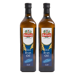 Basso 巴碩 義大利玄米油 非基改稻米製作 富含γ-穀維素與植物固醇, 1L, 2瓶