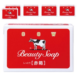 COW STYLE 牛乳石鹼 日本原裝進口 牛乳香皂 玫瑰滋潤, 90g, 6個