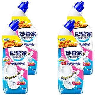 Magic Amah 妙管家 馬桶芳香清潔劑, 新添加抗菌防污配方, 750g, 4瓶