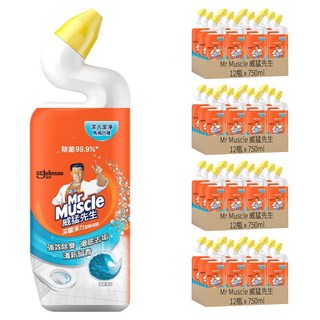 威猛先生深層淨力潔廁凝膠 強效除臭 徹底去垢 清新香氣, 750ml, 48瓶