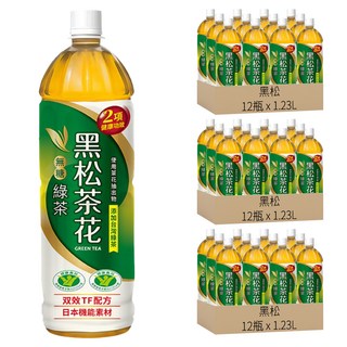 黑松茶花 無糖綠茶 12入, 減少體脂肪形成, 調節血脂, 1.23L, 36瓶