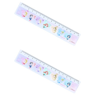 sun-star 卡通直尺 15cm, 迪士尼夢幻公主 紫色, 2支