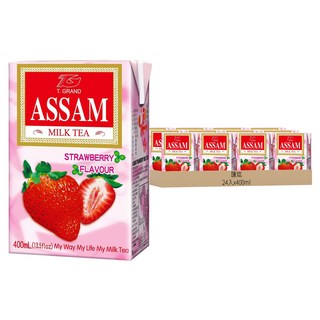 匯竑 阿薩姆奶茶 草莓風味 400mL x 24入