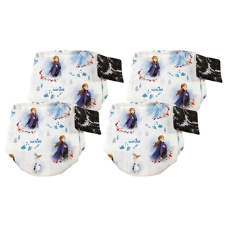 收納王妃 迪士尼收納系列 冰雪收納桶 圓 小(直徑10 x 14cm), 自然靈魂 白色, 4個