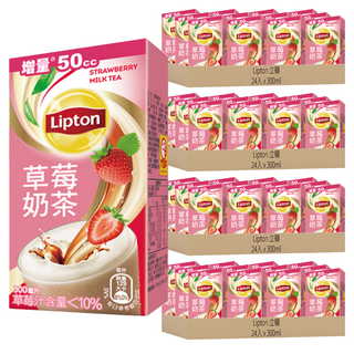 Lipton 立頓 草莓奶茶, 300ml, 96入