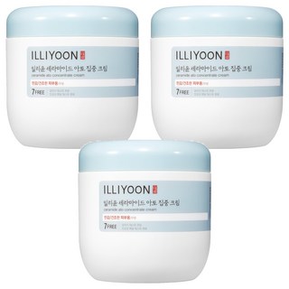 ILLIYOON 一理潤 神經酰胺集中保濕霜, 無香, 500ml, 3罐