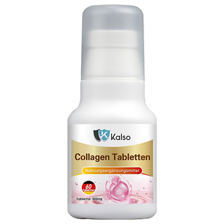 Kalso 科德司 膠原蛋白錠 Set 德國原裝進口 小分子水解蛋白+維生素C, 30.3g, 60顆, 1瓶