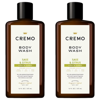 CREMO 鼠尾草柑橘香水沐浴露 活力經典 保濕清爽配方, 473ml, 2瓶