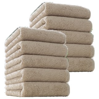 Cotton Cloud 飯店級200g 40支精梳棉毛巾, 柔和棕色, 2組