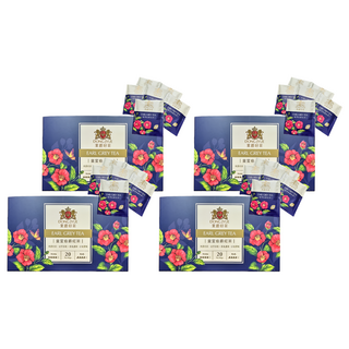 DONG JYUE 東爵好茶 皇室伯爵紅茶 - 經典風味 獨立包裝 隨時享受, 2g, 20包, 4盒