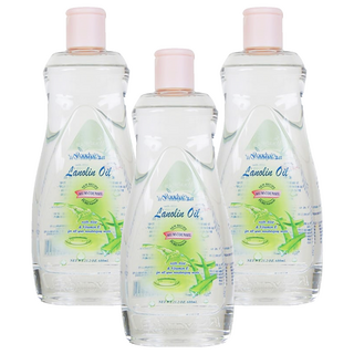 Roudye 柔蝶 綿羊嬰兒油 蘆薈, 滋潤保濕肌膚, 600ml, 3瓶