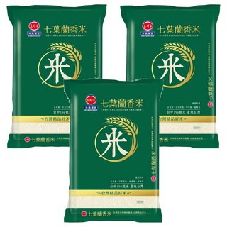 三好米 履歷七葉蘭香米 一等米, 1.5kg, 具有BASMATI血統, 3包