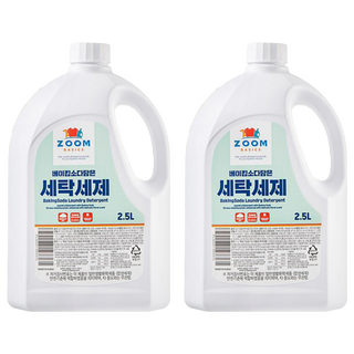 ZOOM Basics 小蘇打洗衣精 一般/滾筒洗衣機兼用 2.5L, 2桶