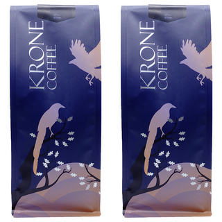 KRONE 皇雀 綜合藍山嚴選 新鮮烘焙 甜酸苦口味平衡 口感甘甜 約18杯, 咖啡豆(無研磨), 227g, 2包