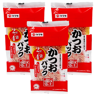 雅瑪吉柴魚細片 日式鰹魚風味 適用於涼拌豆腐、章魚燒、大阪燒等各式料理, 8g, 3入