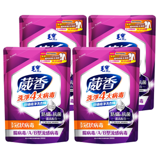 毛寶 葳香抗菌洗衣精 防蟎極淨補充包 國際調香師 無添加螢光劑, 2kg, 4包