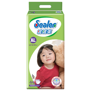 Sealer 噓噓樂 輕柔乾爽黏貼型尿布 12~16kg, XL, 44片