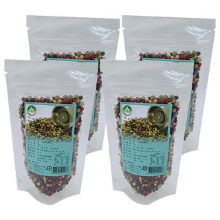 Longyes 隆一 五彩胡椒粒, 90g, 黑/白/綠/紅胡椒粒, 4包