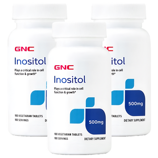 GNC 健安喜 肌醇, 100顆, 500mg, 3瓶