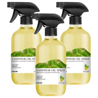 QUNDO 康朵 大容量樟腦油噴霧 500ml, 3個, 1個裝