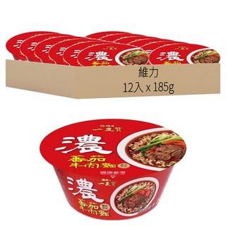 維力 一度贊 蕃茄牛肉麵 185g, 12入