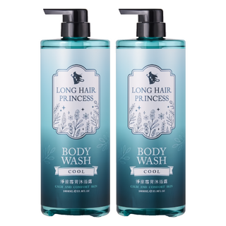 長髮公主的秘密 淨涼雪背沐浴露, 1L, 2瓶