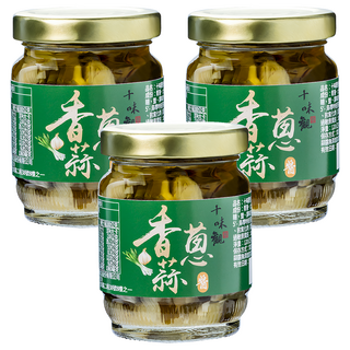 十味觀 香蔥蒜醬 120g - 台灣嚴選青蔥大蒜 拌麵拌飯炒菜皆宜, 3罐