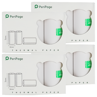 peripage 愛立熊 紙廠 不可貼紀錄紙 3捲, 4盒