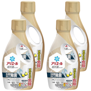 ARIEL 日本原裝進口 超濃縮抗菌抗臭洗衣精 全效抗菌 金色, 700g, 4瓶