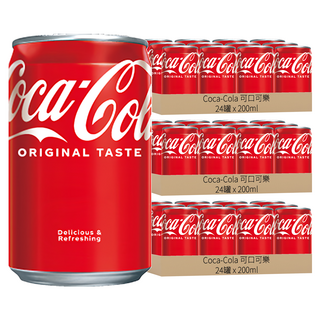 Coca-Cola 可口可樂 迷你罐原味套裝，隨時暢快，獨特美味，自1886年傳承, 200ml, 72罐