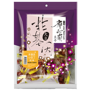 大溪廖心蘭豆干 非基改小豆丁 蒜味, 220g, 1袋
