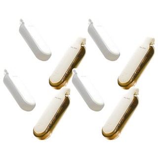 上手家居 2合1取藥器藥盒 隨身藥盒 小藥盒 分藥盒 藥品收納盒 杏色+白色, 4個