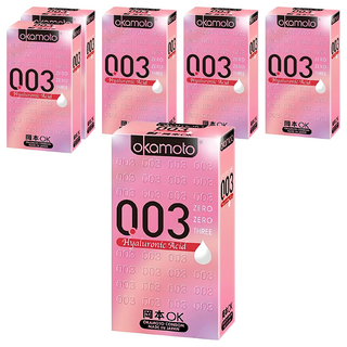 Okamoto 岡本 003 HA玻尿酸衛生套, 6入, 6盒