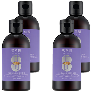 GRANGE 璞草園 24草本冷萃修護洗髮露, 250ml, 4瓶