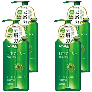 syoss 絲蘊 去屑控油洗髮露 抹茶 深層清潔頭皮 控油平衡 舒緩頭皮癢, 4瓶, 420ml